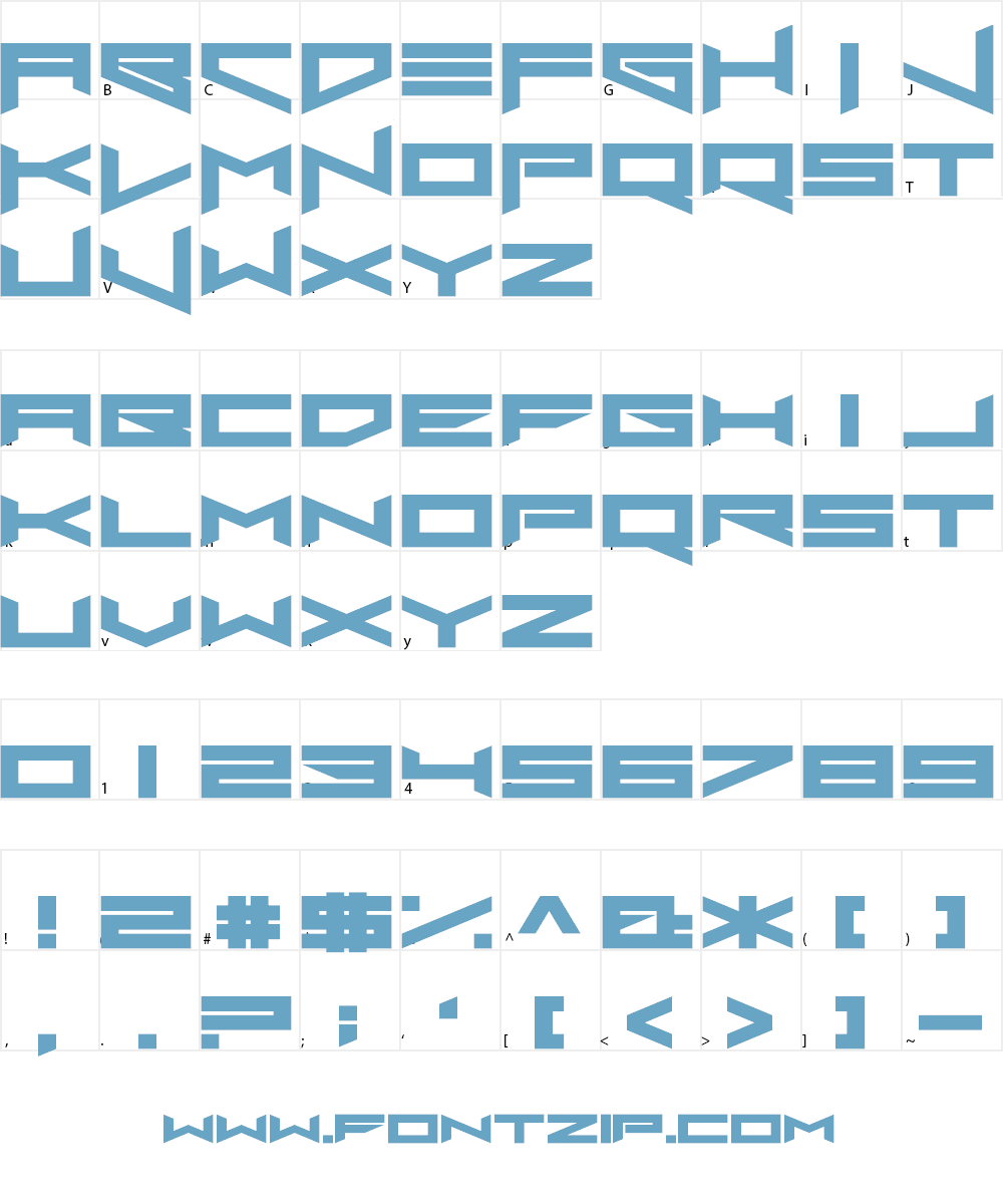 Xero's Proof Font Character